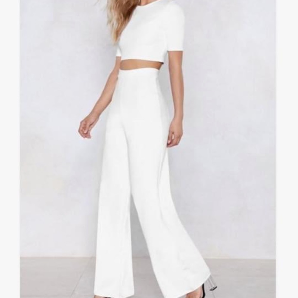 NWT white two piece set